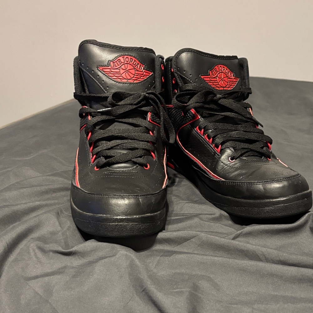 Jordan Black and Red Sneakers